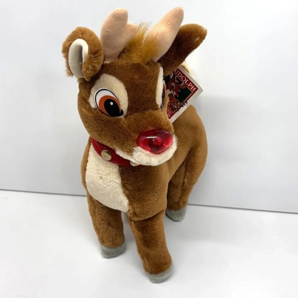 Vintage 1994 Rudolph The Red Nose Reindeer Plush By Play by Play - NEW with Tags